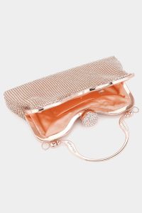 Alba Rhinestone Bag in rose gold - Image 4