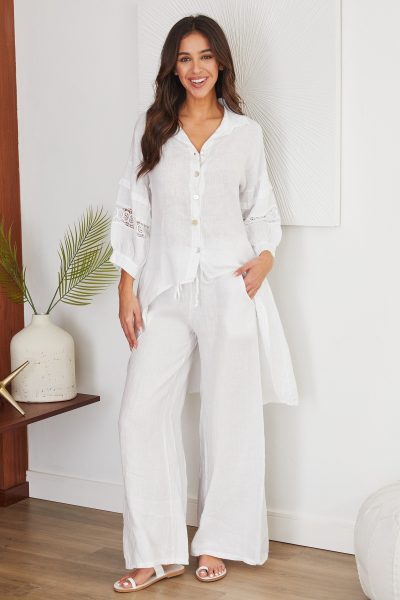 Cobrah Wide Linen Pants