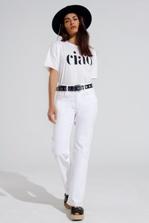 Sharron Straight Denim Pants - XL