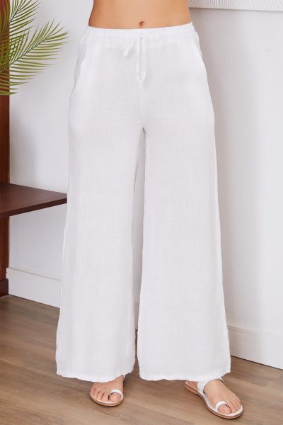 Cobrah Wide Linen Pants - Image 6
