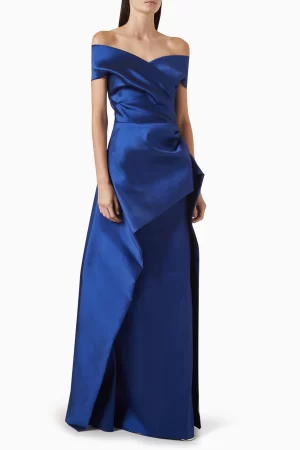 Prina Mikado Peplum Gown - Image 4