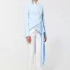 Peggy Signature tuxedo jacket in light blue - Image 4