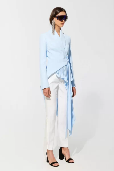 Peggy Signature tuxedo jacket in light blue - Image 4