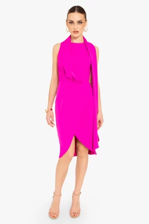 Janella Sheath Dress in vibrant pink - Image 2