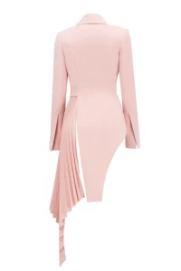 Peggy Signature tuxedo jacket in soft pink - Image 2