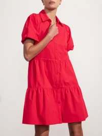 The Havana Mini Dress in carmine red - XS - Image 8