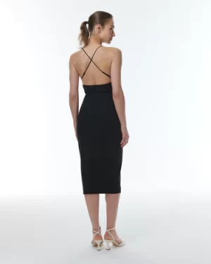 Gaia Zip Pencil Skirt in black - Image 6