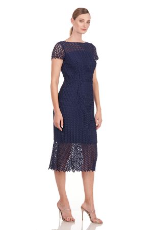 TATUM DRESS in navy - Image 3