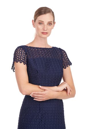 TATUM DRESS in navy - Image 5