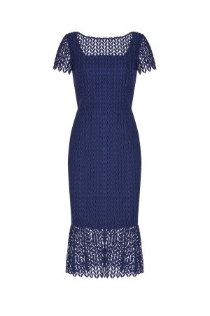 TATUM DRESS in navy - Image 7