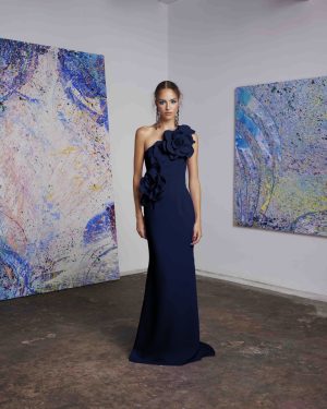 Neta Gown in navy