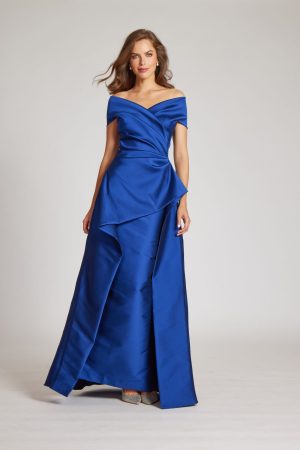 Prina Mikado Peplum Gown