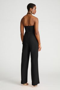 Oki Cutout Stretch Crepe Halter Jumpsuit - Image 4