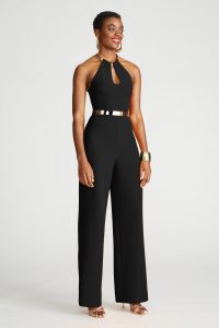 Oki Cutout Stretch Crepe Halter Jumpsuit - Image 5