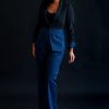 MELINDA TWO TONE JACKET IN black denim - Image 6