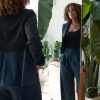MELINDA TWO TONE JACKET IN black denim - Image 8