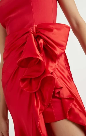 DRINA GOWN in pimento red - Image 3