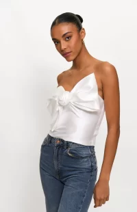 presley top in white - Small