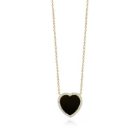 Black Enamel Heart - Image 2