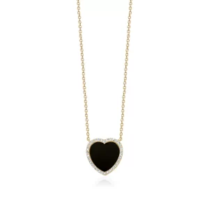 Black Enamel Heart - Image 2