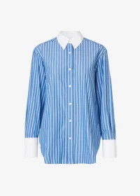 Salovas shirt in blue stripe - LARGE - Image 8