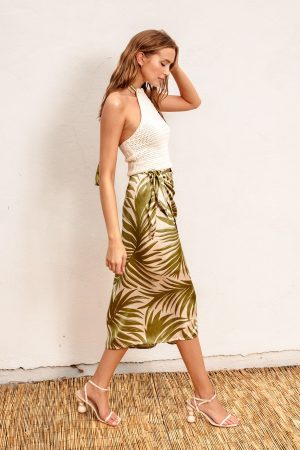 Tropical Adventures Sarong Wrap Skirt size L - Image 2