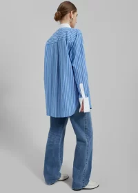 Salovas shirt in blue stripe - LARGE - Image 2