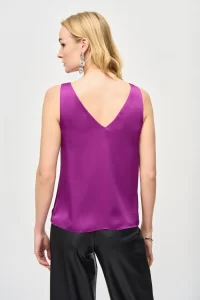 Arda Satin Top in empress - 6 - Image 2