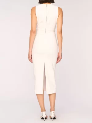 Esme Denim Dress Midi in white - medium - Image 3