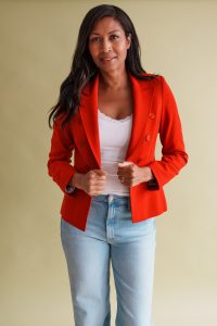 Bayley Blazer in Red