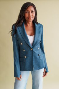 freda's thumb jacket in light denim - Image 6