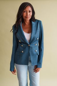 freda's thumb jacket in light denim - Image 7