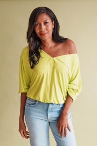 Tara blouse in lime - small - Image 5