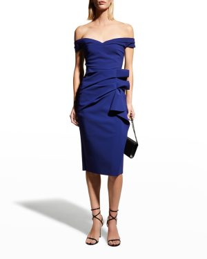 Radoslava Bodycon Dress in blu klein