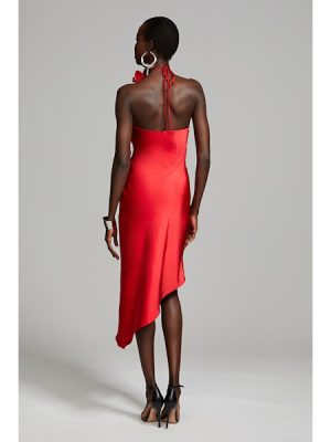 JOELLEN DRESS IN CRUSHED SATIN - Image 2