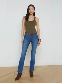 Sneeki Low-Rise Straight-Leg Jean