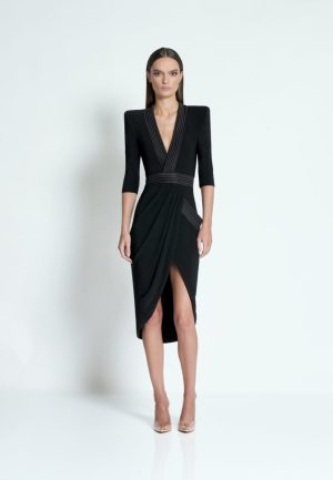 Eye of Horus Dress in Black - Image 4