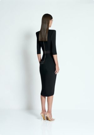 Eye of Horus Dress in Black - Image 2