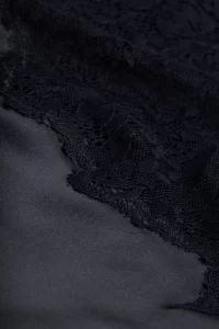 Bryna Silk Lace Camisole in black - Image 3