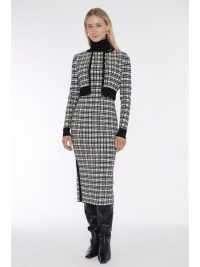 PEGGY TURTLENECK TIE FRONT DRESS -M - Image 2