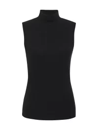 Essential Sleeveless Mock Neck Tank - Image 2