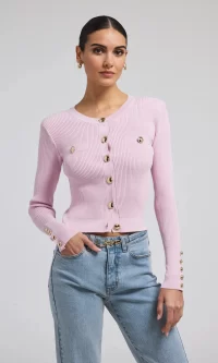 Pennie Ribbed Cardigan - Image 3