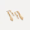 Lisieux Ear Jackets in gold - Image 2