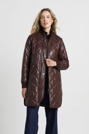 Liberty Chocolate Vegan Coat