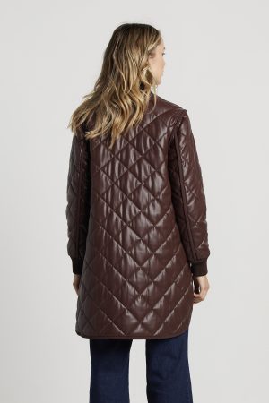 Liberty Chocolate Vegan Coat - Image 5