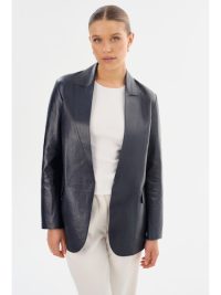 QUIRINA | Leather Blazer - Large - Image 6