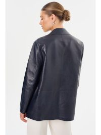 QUIRINA | Leather Blazer - Large - Image 4