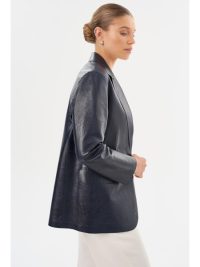 QUIRINA | Leather Blazer - Large - Image 3