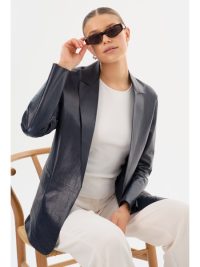 QUIRINA | Leather Blazer - Large