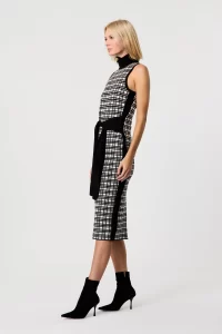 PEGGY TURTLENECK TIE FRONT DRESS -M - Image 5